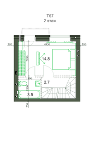 Квартира 67,4 м², 4-комнатная - изображение 2