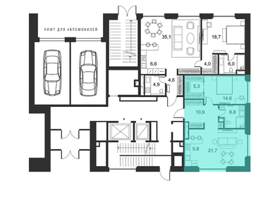 82,5 м², 1-комнатные апартаменты 220 120 000 ₽ - изображение 33