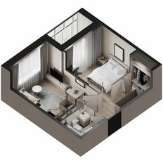 Квартира 35,8 м², 1-комнатная - изображение 3