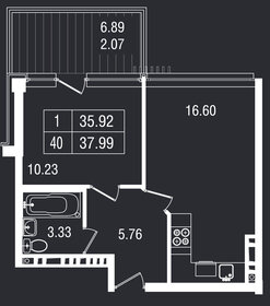35,1 м², 1-комнатные апартаменты 10 070 148 ₽ - изображение 13