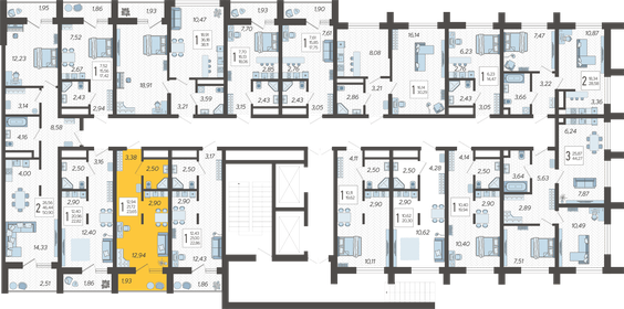 34 м², квартира-студия 8 500 000 ₽ - изображение 163