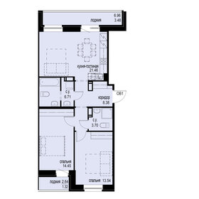 75,9 м², 2-комнатная квартира 19 317 000 ₽ - изображение 56