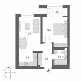 44,5 м², 2-комнатная квартира 7 150 000 ₽ - изображение 110