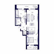Квартира 81,1 м², 3-комнатная - изображение 2