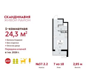 24,3 м², квартира-студия 7 995 470 ₽ - изображение 28