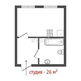 Квартира 26 м², студия - изображение 1