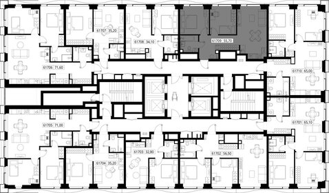 52,6 м², 2-комнатная квартира 18 382 016 ₽ - изображение 58