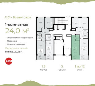 Квартира 24 м², студия - изображение 2