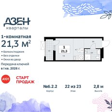 Квартира 21,3 м², студия - изображение 3