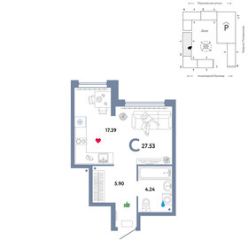 31,5 м², квартира-студия 5 500 000 ₽ - изображение 107