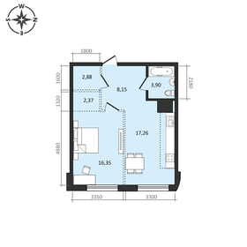 52,6 м², 2-комнатная квартира 6 700 000 ₽ - изображение 16