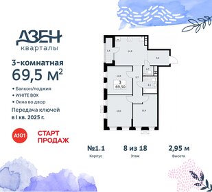 76,3 м², 3-комнатная квартира 17 600 000 ₽ - изображение 95