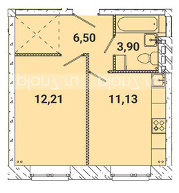 Квартира 33,7 м², 1-комнатная - изображение 1