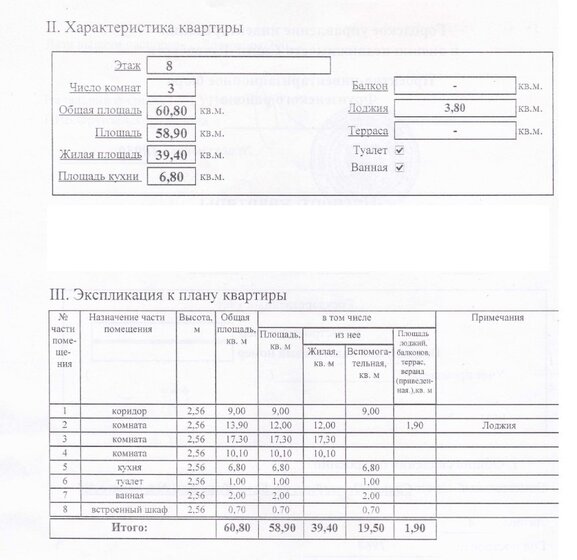 60 м², 3-комнатная квартира 8 400 000 ₽ - изображение 41