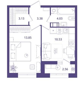 Квартира 36 м², 1-комнатная - изображение 1