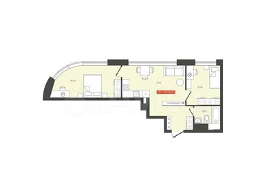 Квартира 53,1 м², 3-комнатные - изображение 1