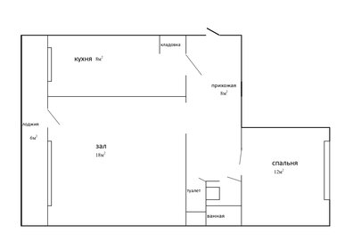 Квартира 49 м², 2-комнатная - изображение 5