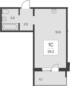 Квартира 30 м², студия - изображение 1