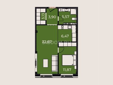 Квартира 53,7 м², 2-комнатные - изображение 1