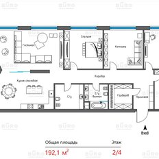 Квартира 192,1 м², 5-комнатные - изображение 2