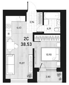 35,3 м², 1-комнатная квартира 5 050 000 ₽ - изображение 6