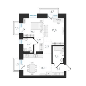 92,6 м², 3-комнатная квартира 21 730 384 ₽ - изображение 55