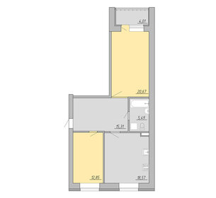 77 м², 2-комнатная квартира 7 600 000 ₽ - изображение 63