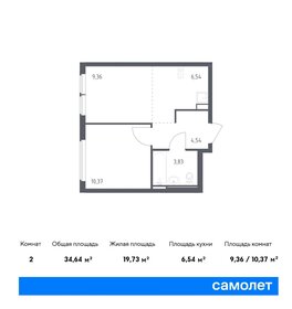 34,6 м², 1-комнатная квартира 8 008 994 ₽ - изображение 22