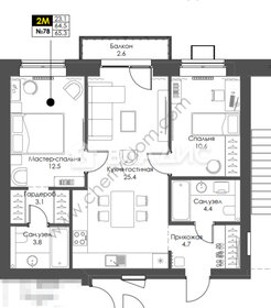 67,4 м², 2-комнатная квартира 6 700 000 ₽ - изображение 4