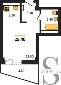 26,7 м², квартира-студия 2 776 800 ₽ - изображение 22