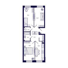 78,1 м², 3-комнатная квартира 9 020 550 ₽ - изображение 94