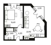 35,9 м², 1-комнатная квартира 8 369 397 ₽ - изображение 57