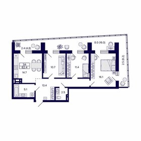 86,5 м², 3-комнатная квартира 13 926 500 ₽ - изображение 37