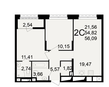 66,7 м², 3-комнатная квартира 4 899 999 ₽ - изображение 80