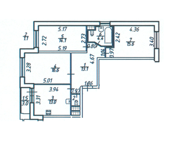 76,8 м², 3-комнатная квартира 14 950 000 ₽ - изображение 70
