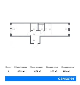 47 м², 1-комнатная квартира 10 662 911 ₽ - изображение 8