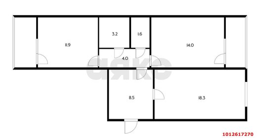 Квартира 61,5 м², 2-комнатная - изображение 5