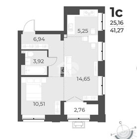 Квартира 42 м², 1-комнатная - изображение 1