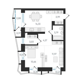 77,7 м², 2-комнатная квартира 17 450 000 ₽ - изображение 15