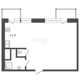 Квартира 23,4 м², студия - изображение 4