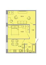 Квартира 52,8 м², 2-комнатная - изображение 1