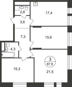 104,6 м², 4-комнатная квартира 21 539 750 ₽ - изображение 23