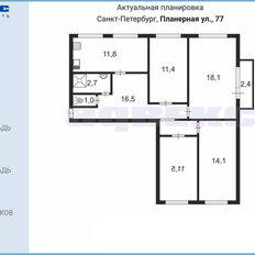 Квартира 87,1 м², 4-комнатная - изображение 2