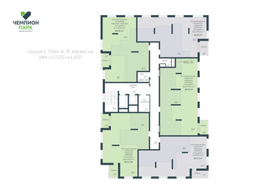 113,1 м², квартира-студия 11 310 000 ₽ - изображение 22