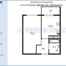 Квартира 35,3 м², 1-комнатная - изображение 2