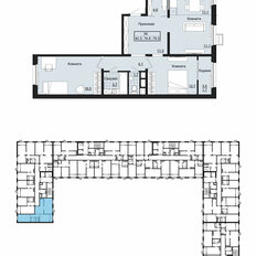 Квартира 78,5 м², 3-комнатная - изображение 2