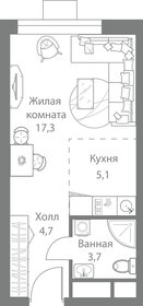 Квартира 30,8 м², студия - изображение 1