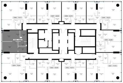 49,7 м², 1-комнатная квартира 39 434 528 ₽ - изображение 55