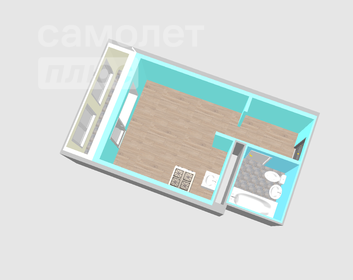 Квартира 25,8 м², 1-комнатная - изображение 3