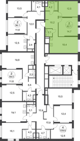 Квартира 62,1 м², 2-комнатная - изображение 2